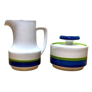 Vintage Noritake (Polka Pattern #8758) Creamer & Sugar Bowl Set